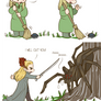 Hobbit - Legolas and Thranduil vs Mirkwood Spiders