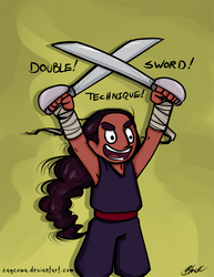 Steven Universe - Connie Double Sword Technique