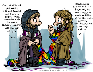 We Three Kings - Silly Scarf AU - Ori and Fili