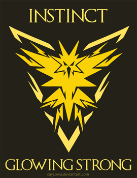 Pokemon Go - Team Instinct - Glowing Strong