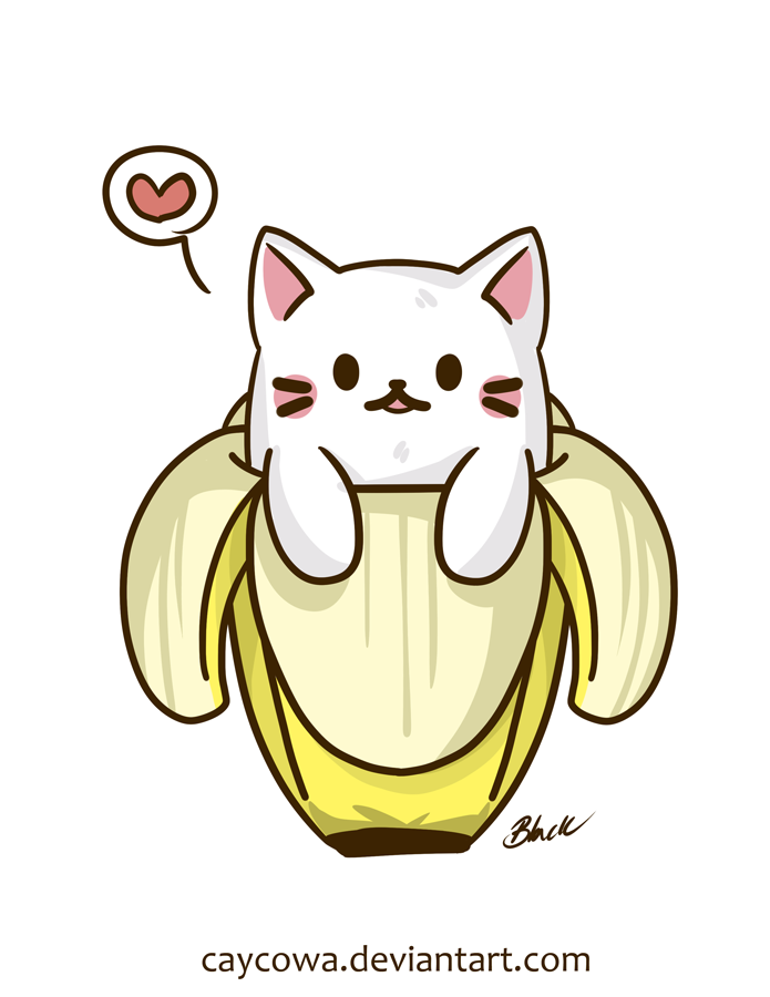 Cachorro banana Kawaii para colorir by PoccnnIndustriesPT on DeviantArt