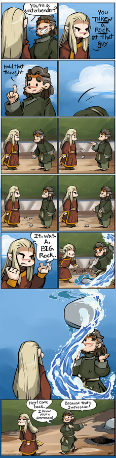 Hobbit ATLA -Fire and Water Comic for TheMirkyKing