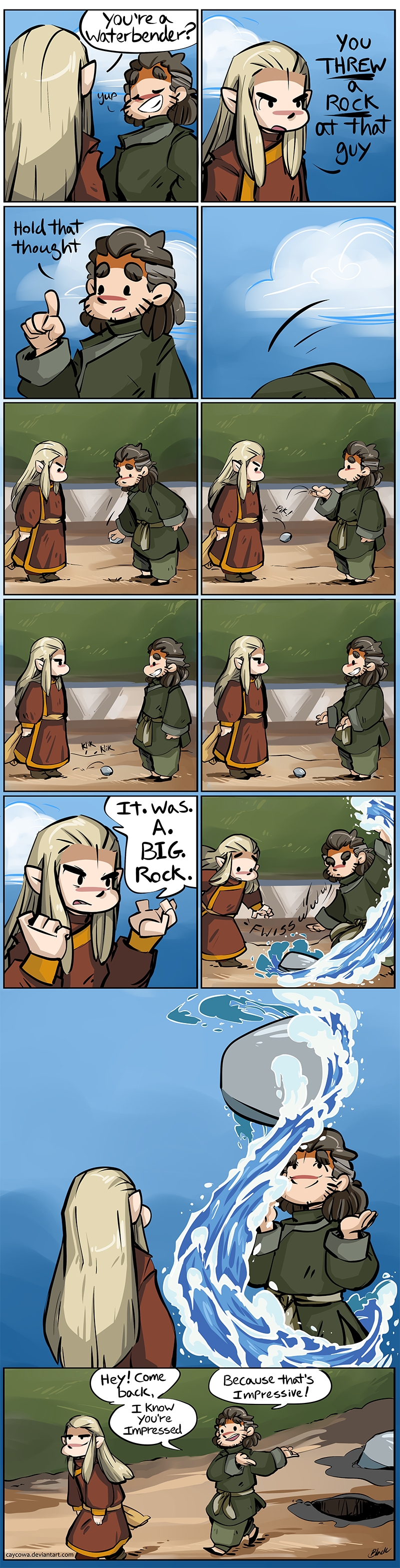 Hobbit ATLA -Fire and Water Comic for TheMirkyKing