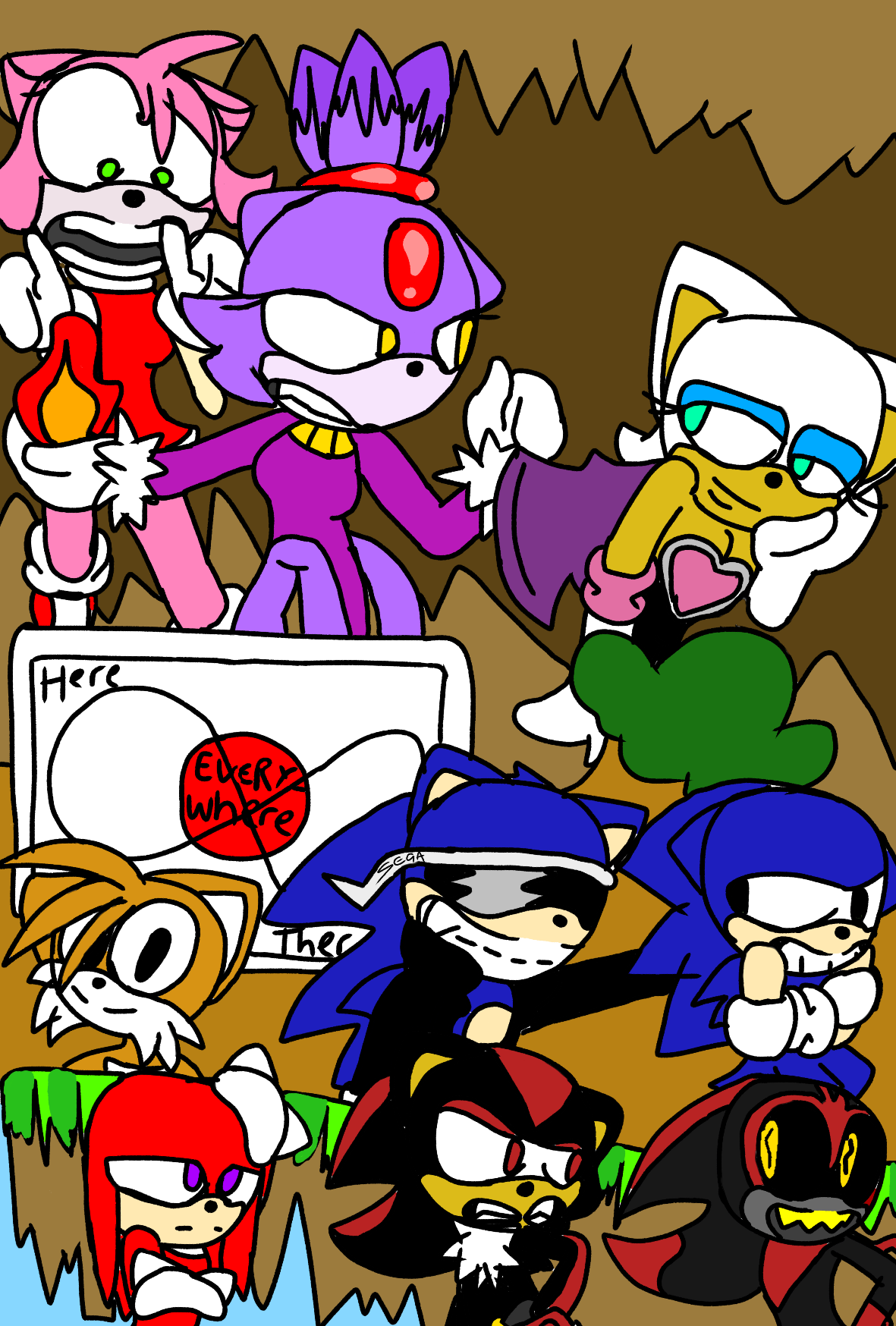 Archie Sonic family  art by: Lala : r/SonicTheHedgehog