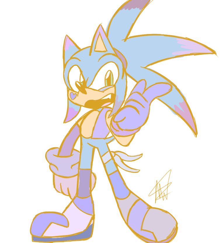 Purple sonic redesign by mrsgalaxy122 on DeviantArt