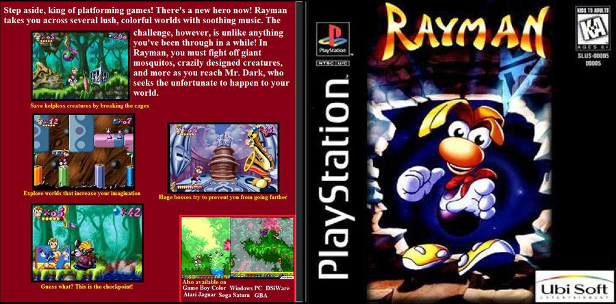 Rayman custom boxart by RyanSilberman on DeviantArt