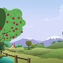 Background Scenery Hillside Farm