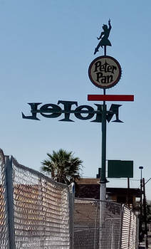 Behind for former Peter Pan Motel