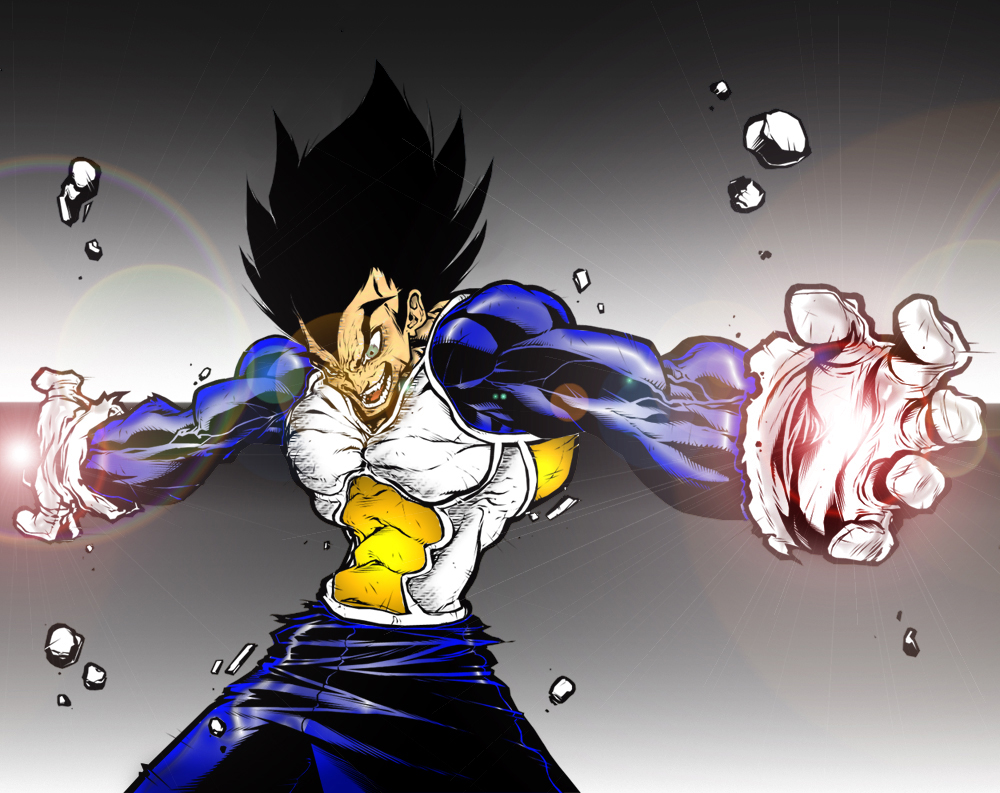 Vegeta's Rage by SouthernDesigner on DeviantArt