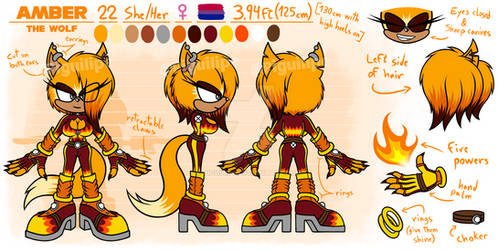 Amber the Wolf Reference Sheet