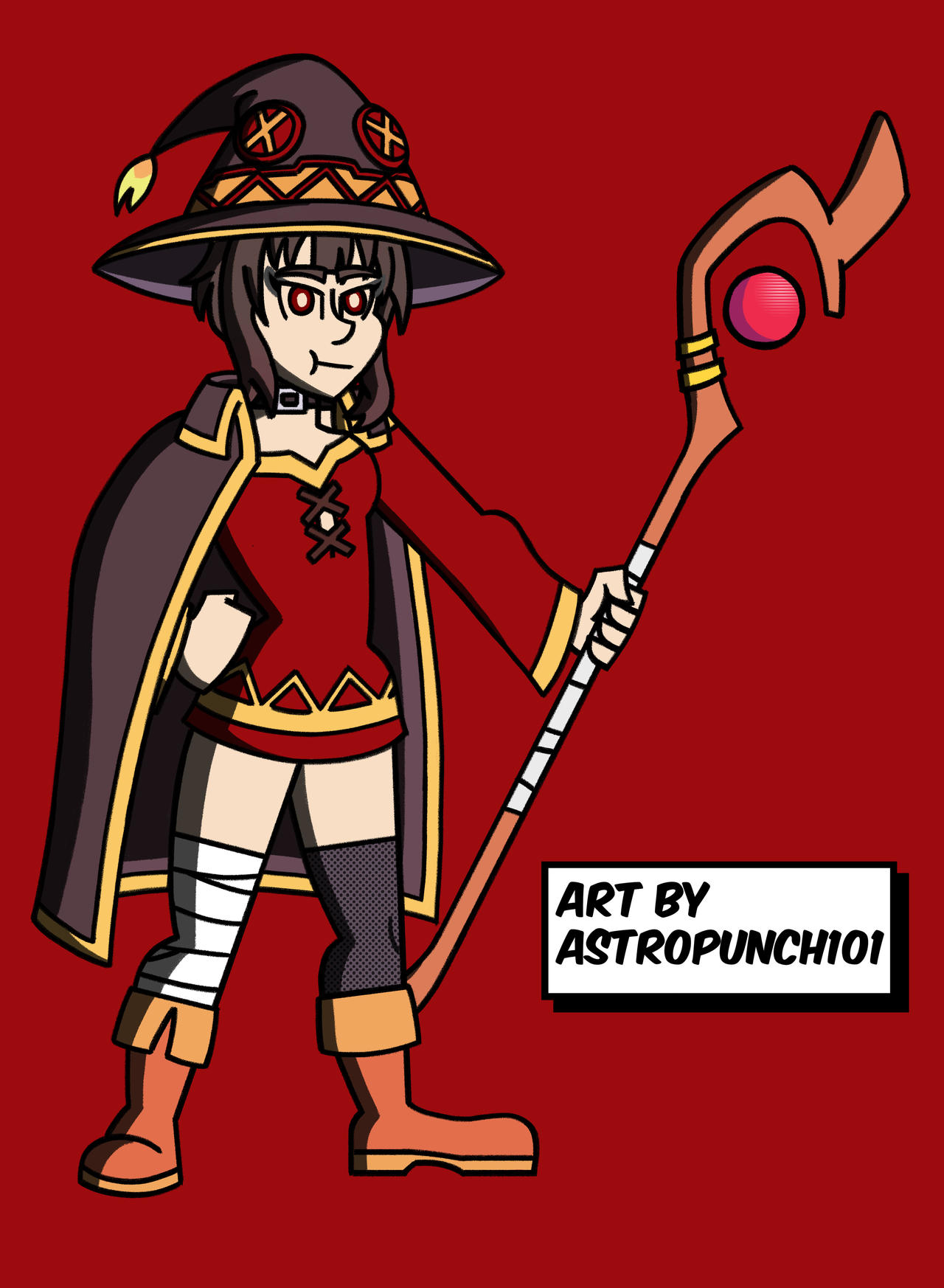 Megumin Hyperdistorted Megumin by AstroPunch101 on DeviantArt