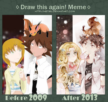 .DRAW THIS AGAIN: 2009vs2013.