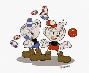 .Cuphead brothers.