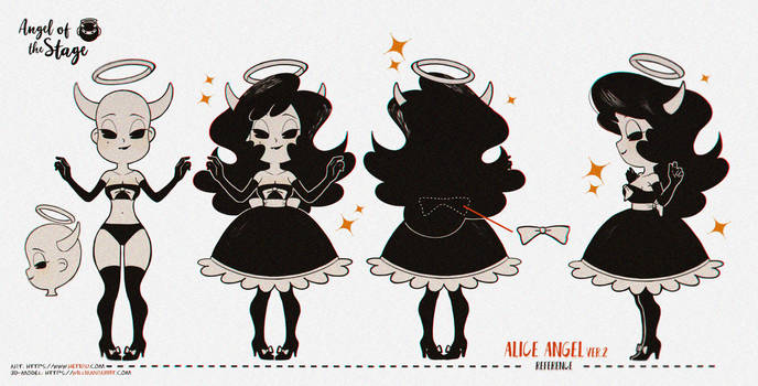 .Reference for 3D-model of Alice Angel.