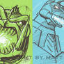 Kaiju Sketch Cards preview