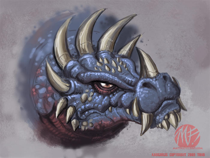 Anguirus headshot by KaijuSamurai on DeviantArt