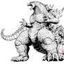 Godzilla IDW concept art - Frank Goji