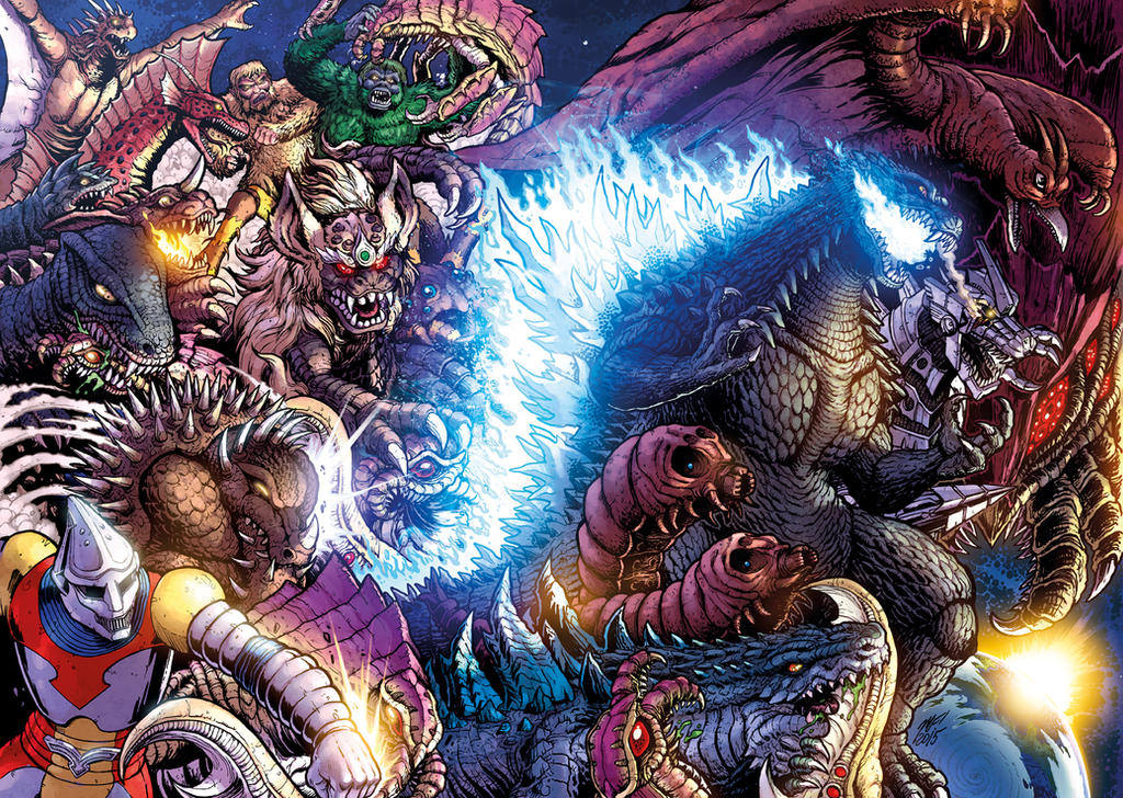 Godzilla Rulers of Earth #25 wraparound cover