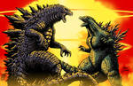 Godzilla vs Godzilla by Matt Frank and MASH