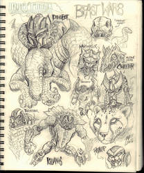 Beast Wars sketches