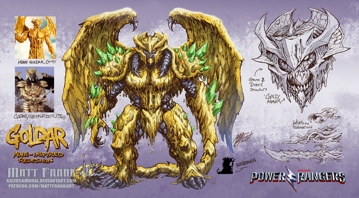 Red Ranger Goldar Goldar redesign - Power Rangers by KaijuSamurai on DeviantArt