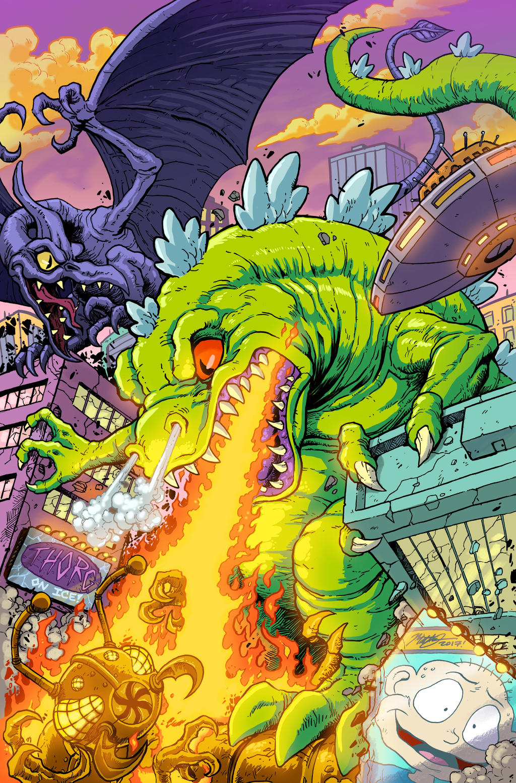 Rugrats Reptar Cover for Kaboom by KaijuSamurai on DeviantArt
