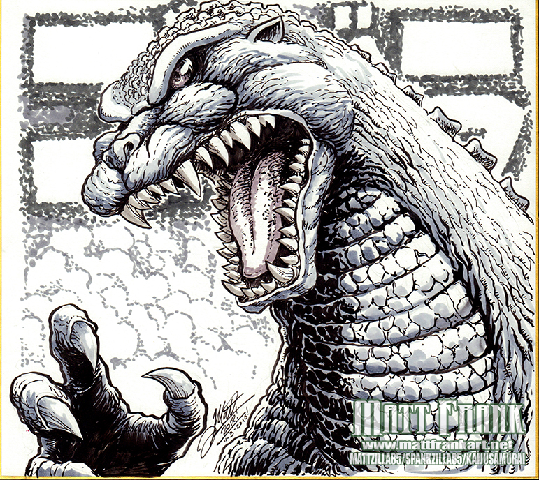 Tokyo Comic Con 2018 - Godzilla 1991 Sketch by KaijuSamurai Tokyo Comic Con 2018 - Godzilla 1991 Sketch by KaijuSamurai