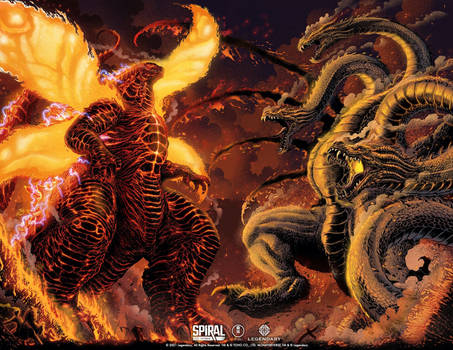 Burning Godzilla vs King Ghidorah