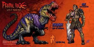 PRIMAL RAGE: GODS REBORN - Sauron and Arik