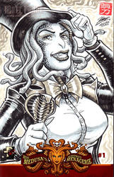 Miss Medusa Sketch Cover - Gina Herself