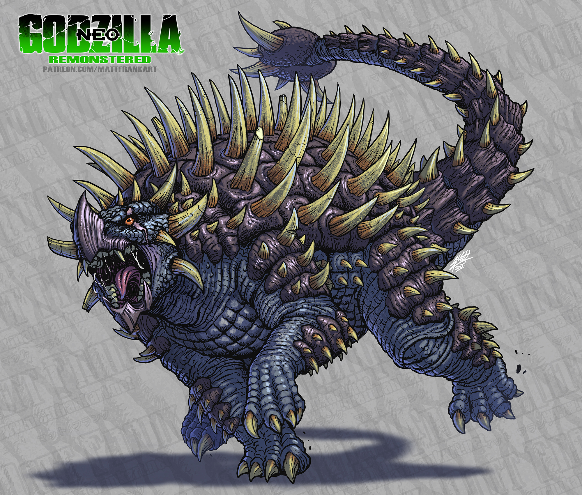 Godzilla Rivals Anguirus Godzilla Neo Remonstered - ANGUIRUS by KaijuSamurai on DeviantArt