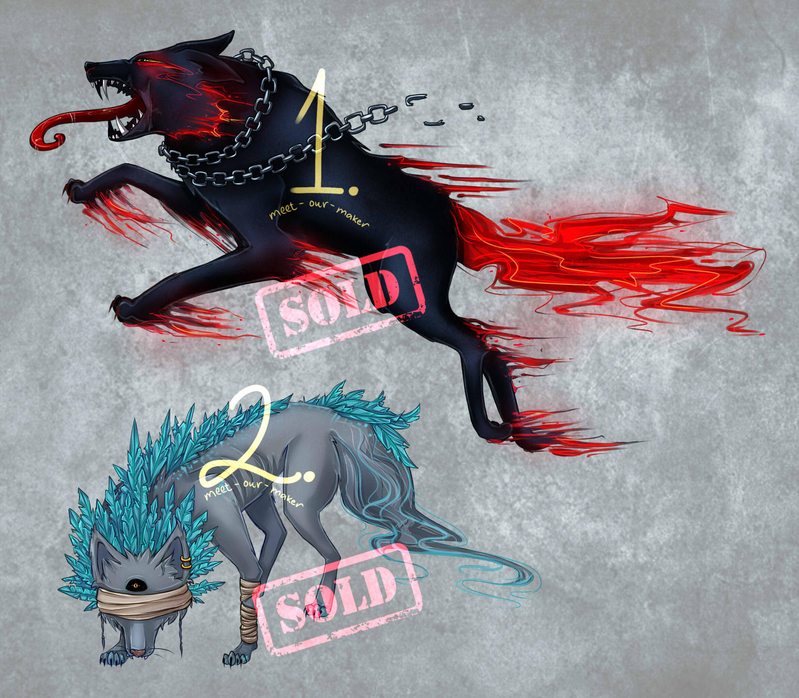 ADOPTS [closed] : Fantasy canines