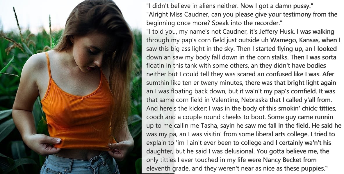 Abduction - TG Caption by SciFantasyTG on DeviantArt