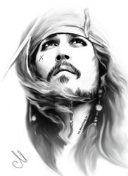 Jack Sparrow painting