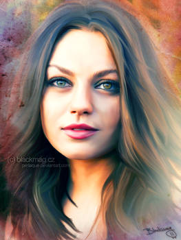 Mila Kunis Painting