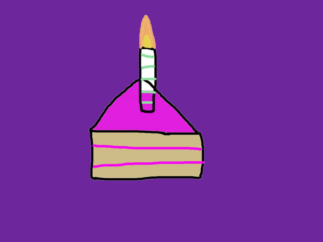 Pink Cake Deviantart this is a slice of cake with pink icing by candyfan420 on DeviantArt