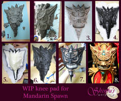 WIP Knee Pad Mandarin Spawn Cosplay