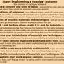 Steps In Planning A Cosplay Costume