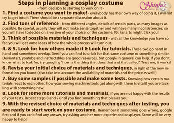 Steps In Planning A Cosplay Costume