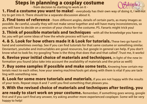 Steps In Planning A Cosplay Costume