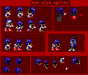 SonicExe sprite sheet (fnf style/sonic3 style) pt1 by DrSuNsHiNe05 on  DeviantArt