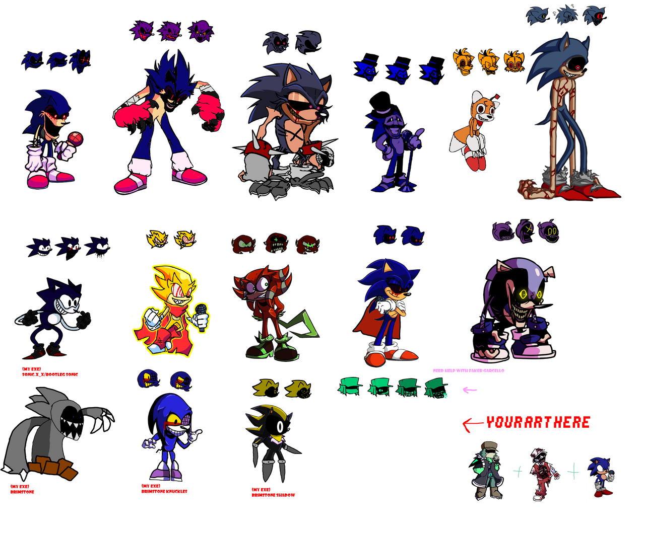 I turned phase 2 Sonic.exe into normal sonic :D : r/FridayNightFunkin