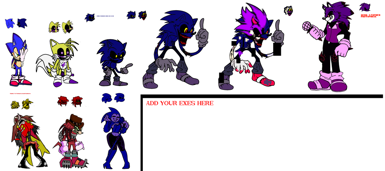 All of the Sonic.EXE Reboot explained in one pic by AfternoonChan2 on  DeviantArt