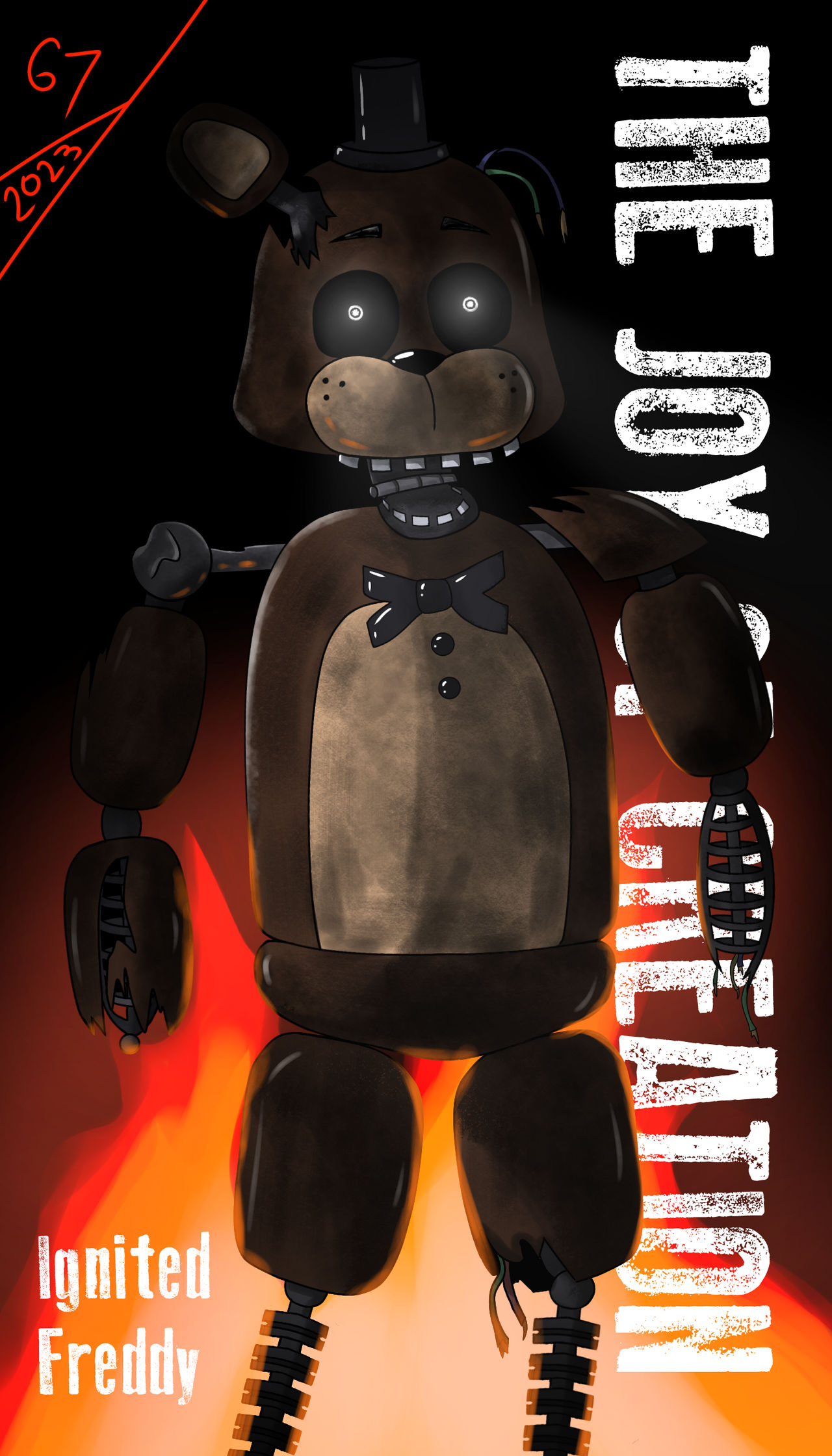Ignited Freddy (FNaF/TJOC) by NoobCore67 on DeviantArt