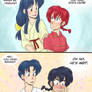 Ranma 1/2 - Ranma and Akane - Oh no he's hot