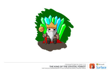 Drawtober Day 23   The King Of The Crystal Forest 