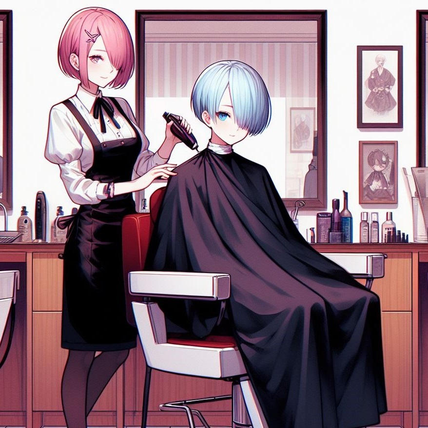 Ram Vi CS108 - Rem and Ram (VI) by animebarbershop on DeviantArt