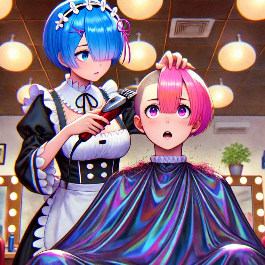 Ram Character Middle Part Rem Buzzes Ram (Character Series) by animebarbershop on DeviantArt