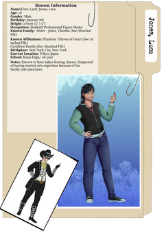 [KHR/Persona 5 OC] Luca Jones - Folder Profile