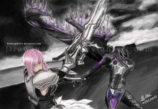 Lightning vs Caius FF13-2